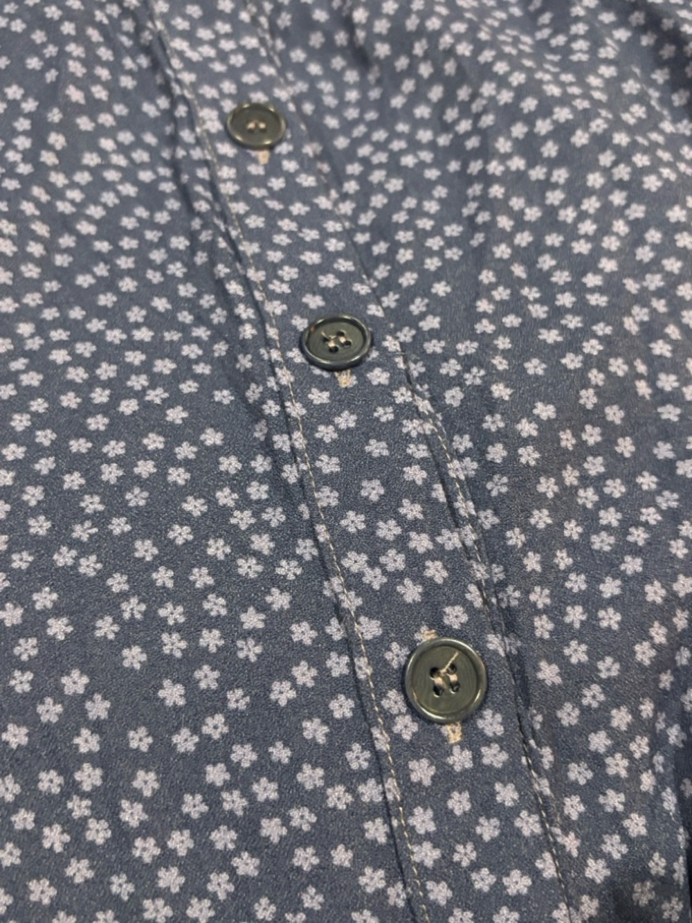 Reformation Persimmon Dress Blue Square-Neck Button-Front Midi Dress - Picture 12 of 16